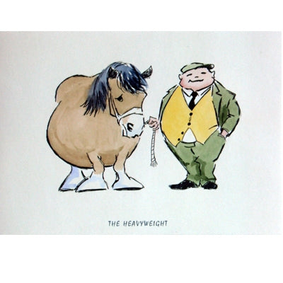 Horses - The Heavyweight (Draft Horse) Blank Greeting Cards - 6 Pack