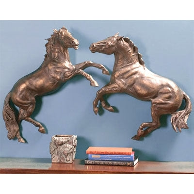 Horse Wall Sculptures - Set of 2
