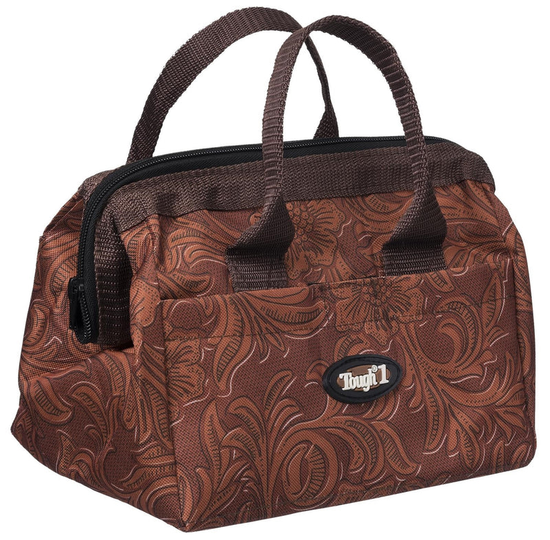 Tough-1 Groomer Accessory Bag - Tooled Leather Print