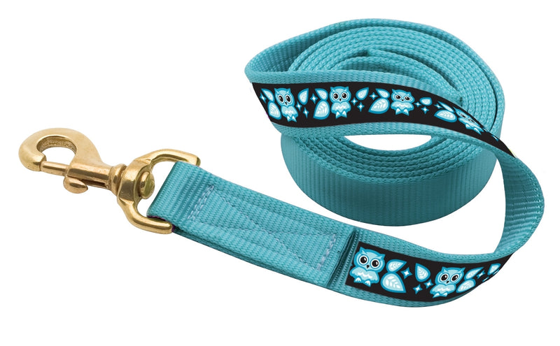 Perri's Ribbon Lead with Snap - Purple Turtles