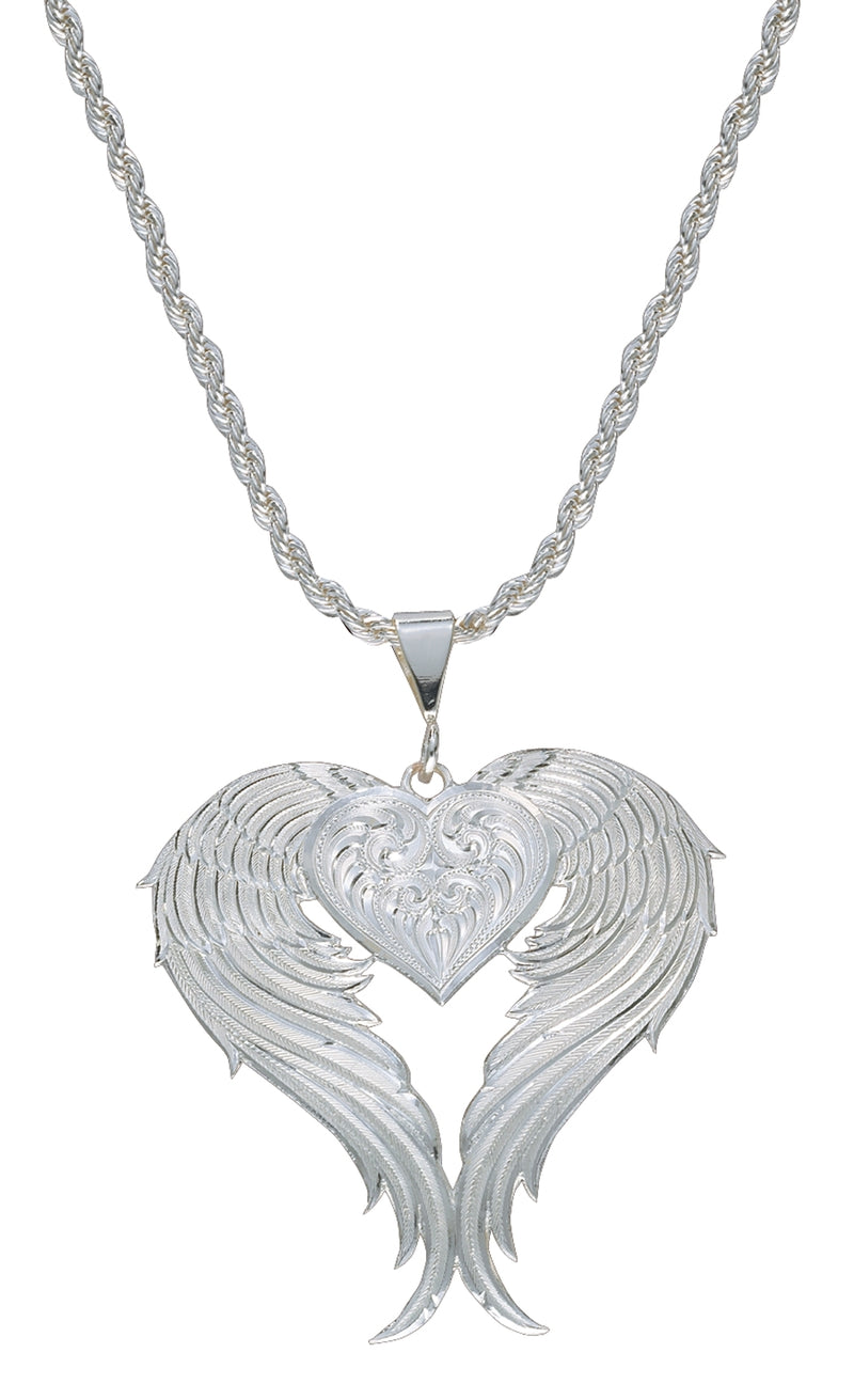 Montana Silversmiths Angel Heart Silver Necklace