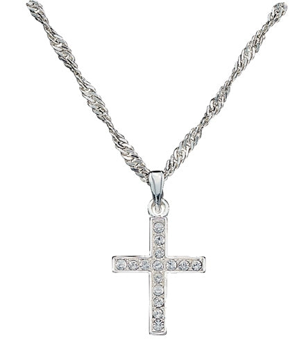 Montana Silversmiths Rhinestone Cross Necklace