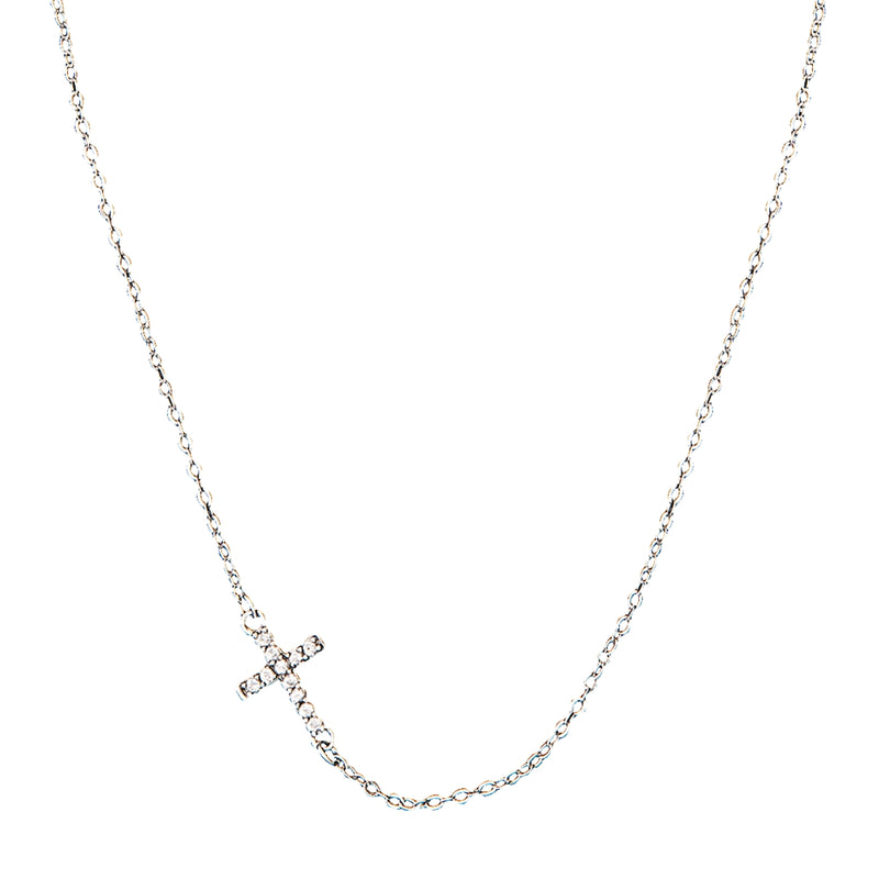 Montana Silversmiths Quiet Faith, Tiny Crystal Heart Choker Necklace