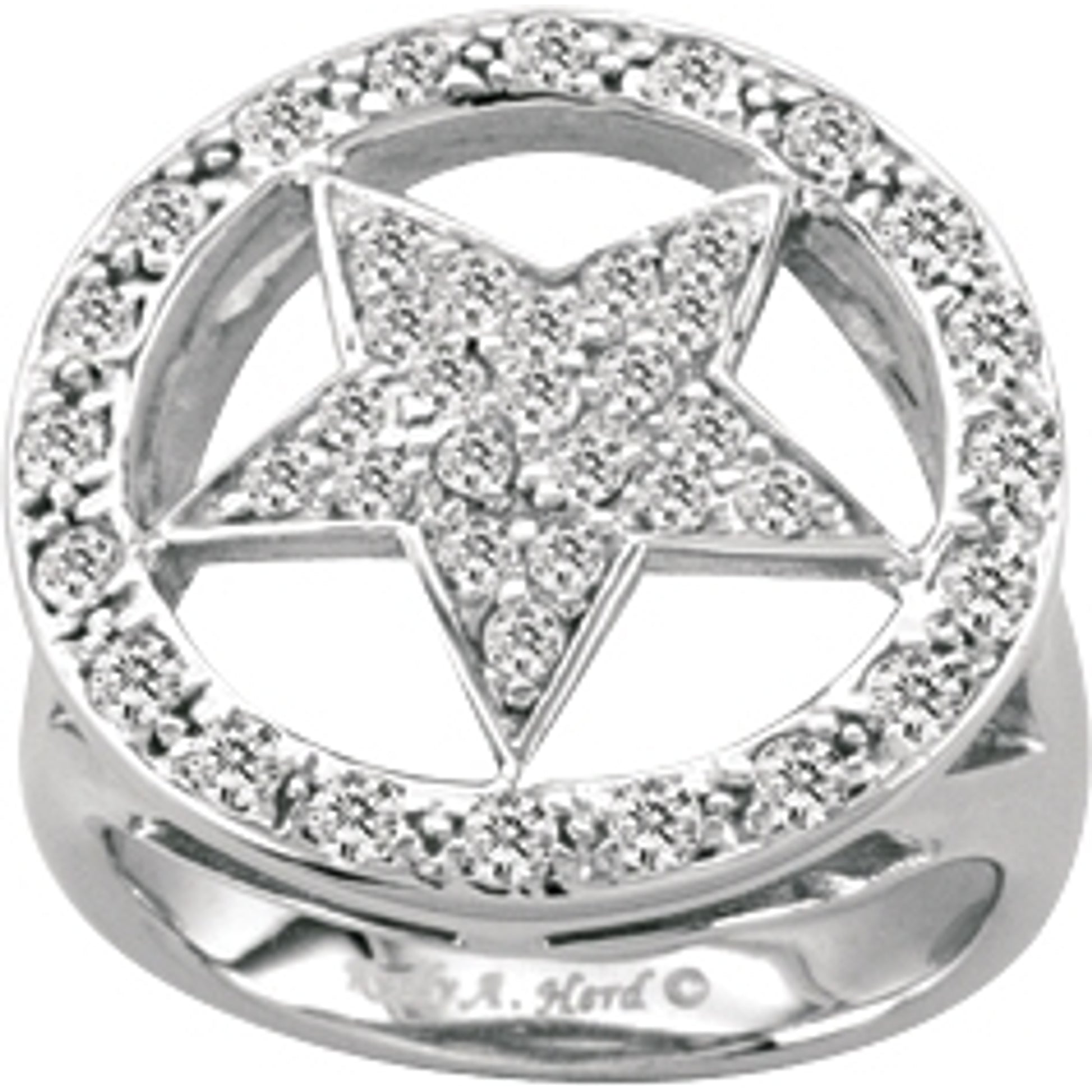 Kelly Herd .925 Sterling Silver Bling Star Ring