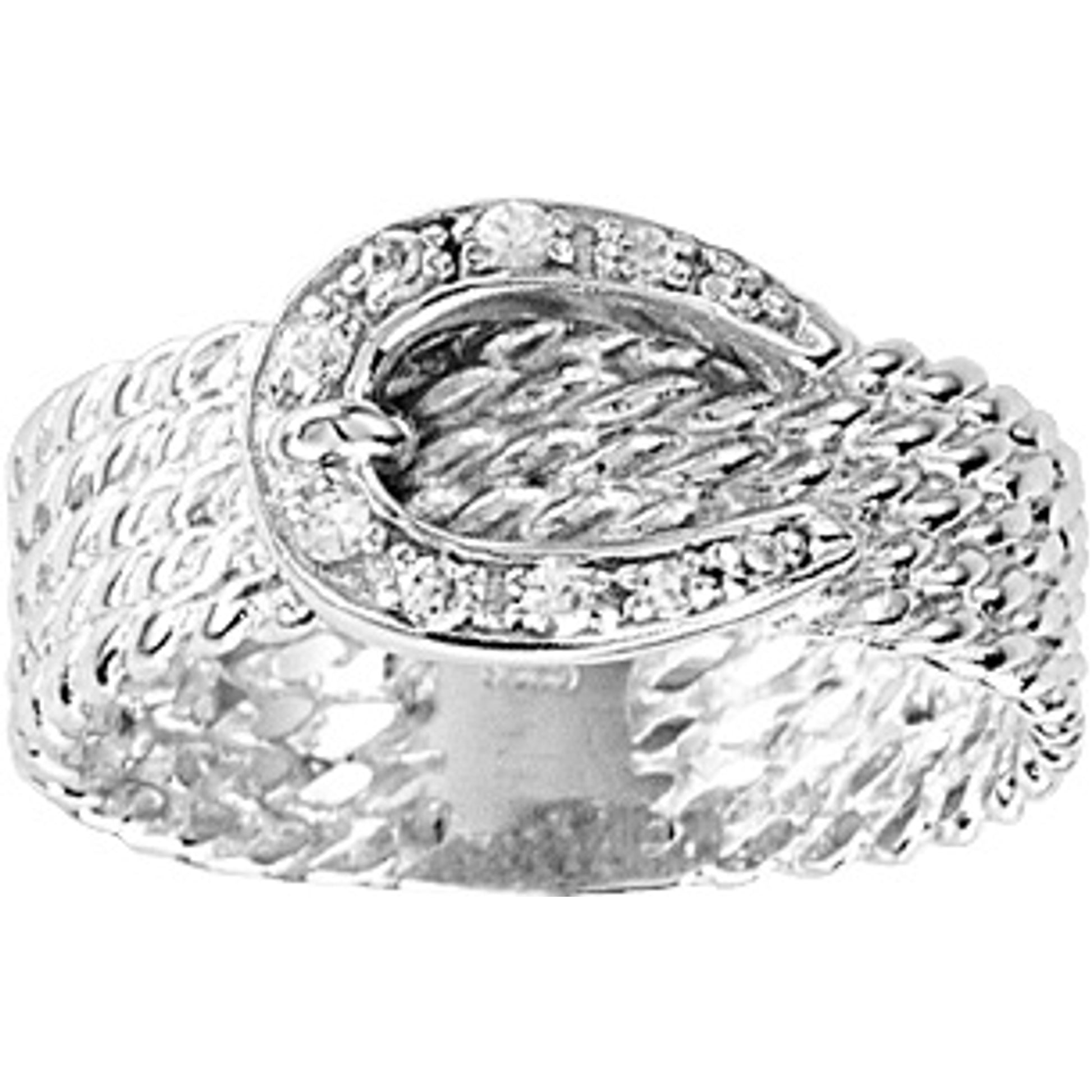 Kelly Herd .925 Sterling Silver Rope Buckle Ring