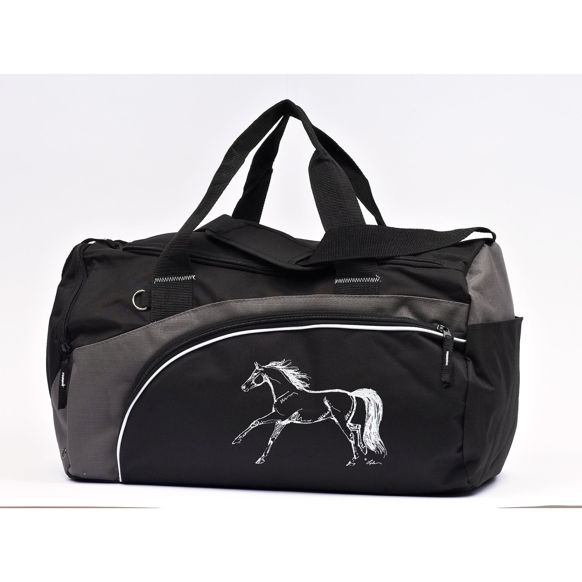 Lila Blakeslee Running Horse Print Back Pack with Dual Main Compartment
