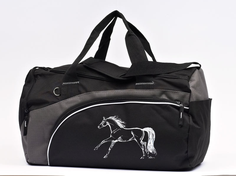 Lila Blakeslee Running Horse Print Back Pack with Dual Main Compartment
