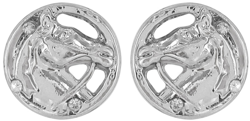 Crystal Horse Head Earrings