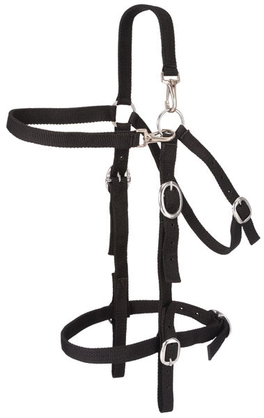 Tough-1 Nylon Mule Headstall with Snap Crown