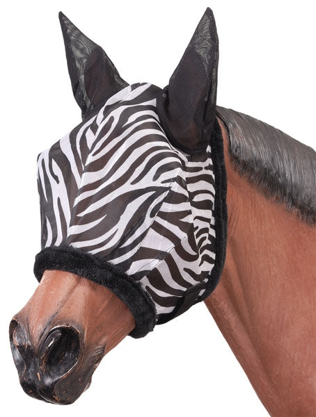 Tough1 Zebra Mesh Fly Mask