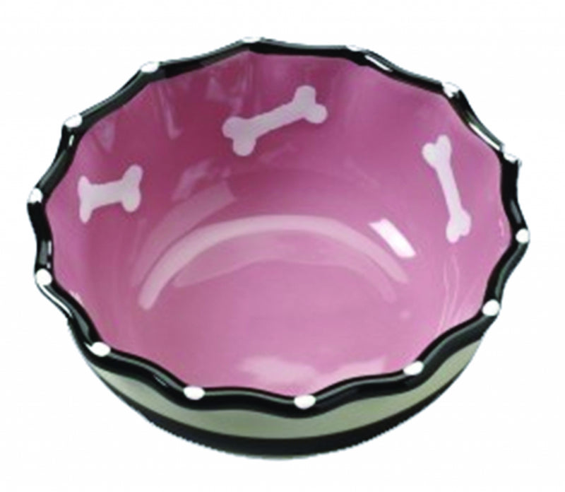 SPOT Contemporary Ruffle Dog Dish