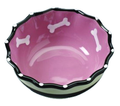 SPOT Contemporary Ruffle Dog Dish