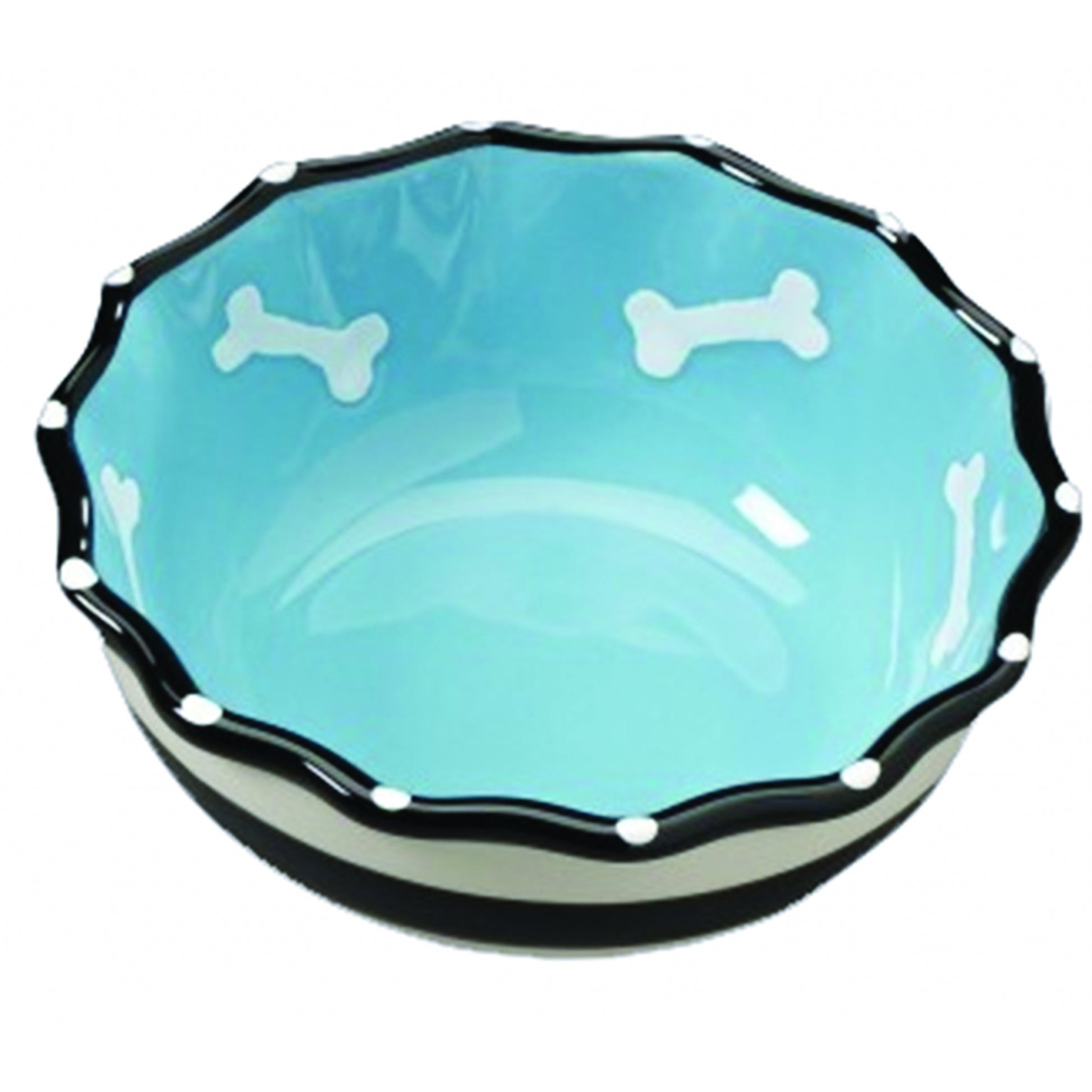 SPOT Contemporary Ruffle Dog Dish