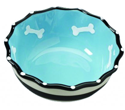 SPOT Contemporary Ruffle Dog Dish
