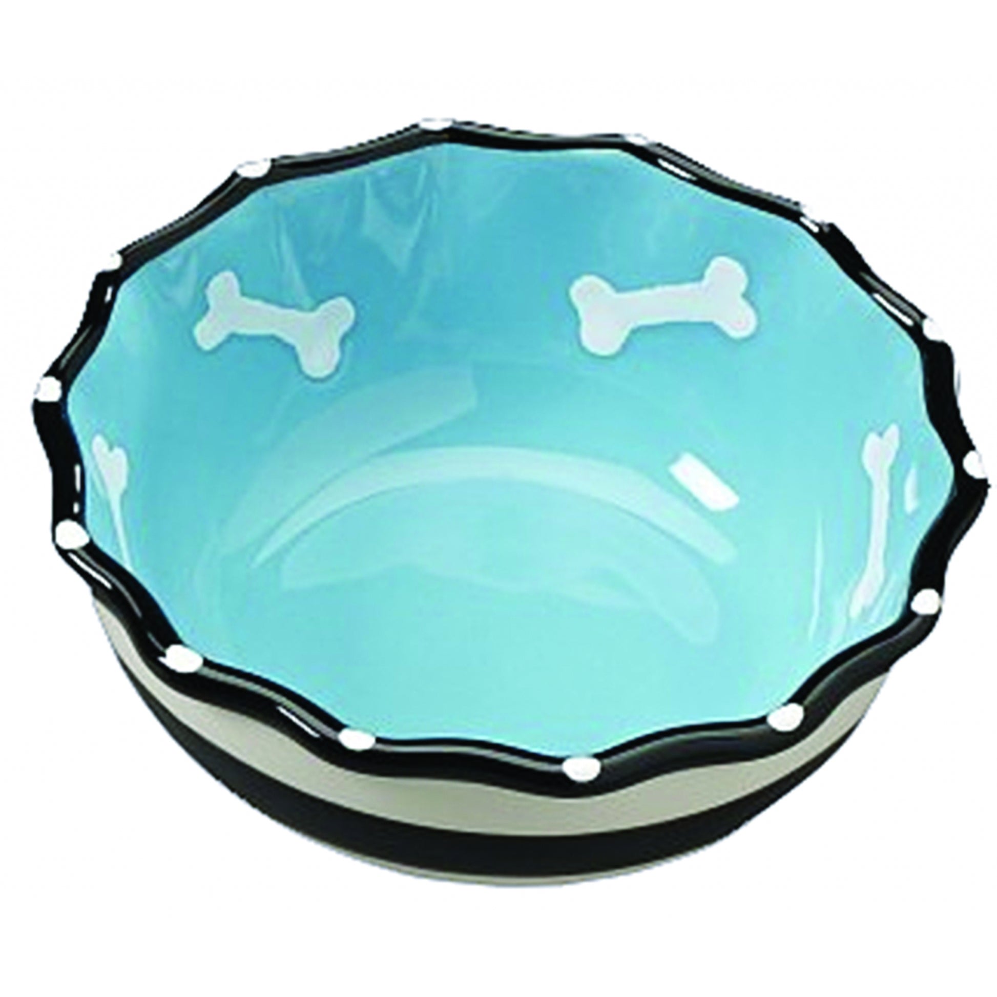 SPOT Contemporary Ruffle Dog Dish