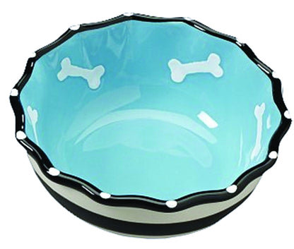SPOT Contemporary Ruffle Dog Dish