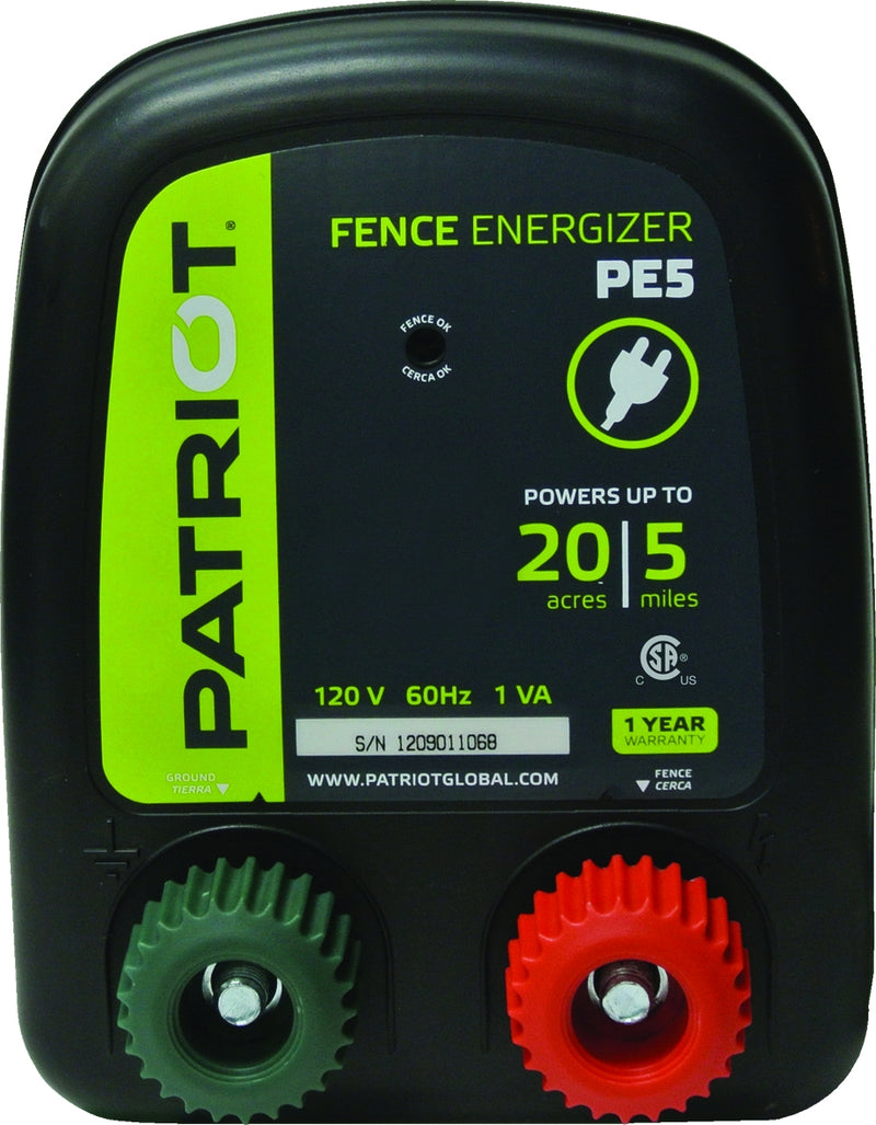 PATRIOT PE5 AC Fence Charger - 110V