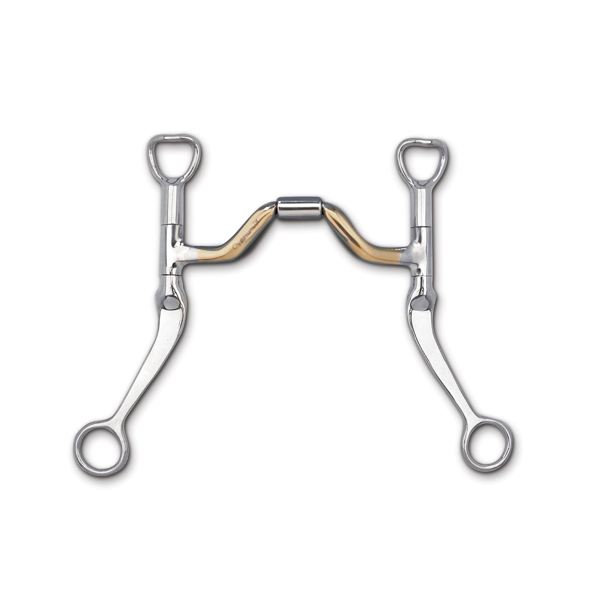 Myler Level 3 Flat Shank Cyprium Medium Ported Barrel Bit