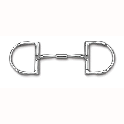 Myler Level 1 English Dee Xomfort Snaffle Wide Barrel Bit With Hooks
