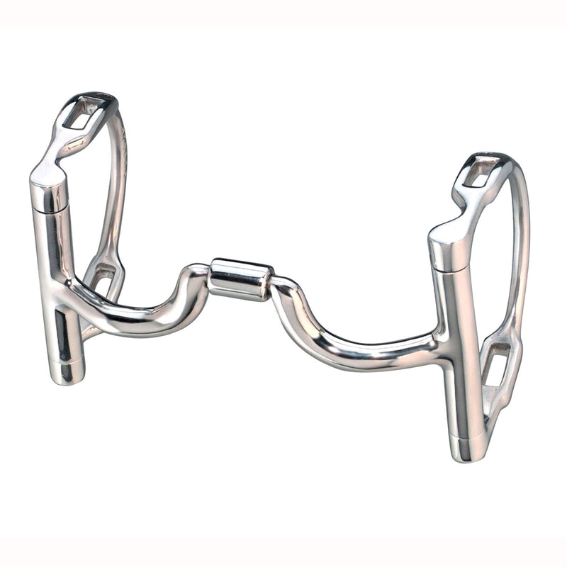 Myler Level 2-3 English Dee Low Ported Barrel Narrow Bit With Hooks