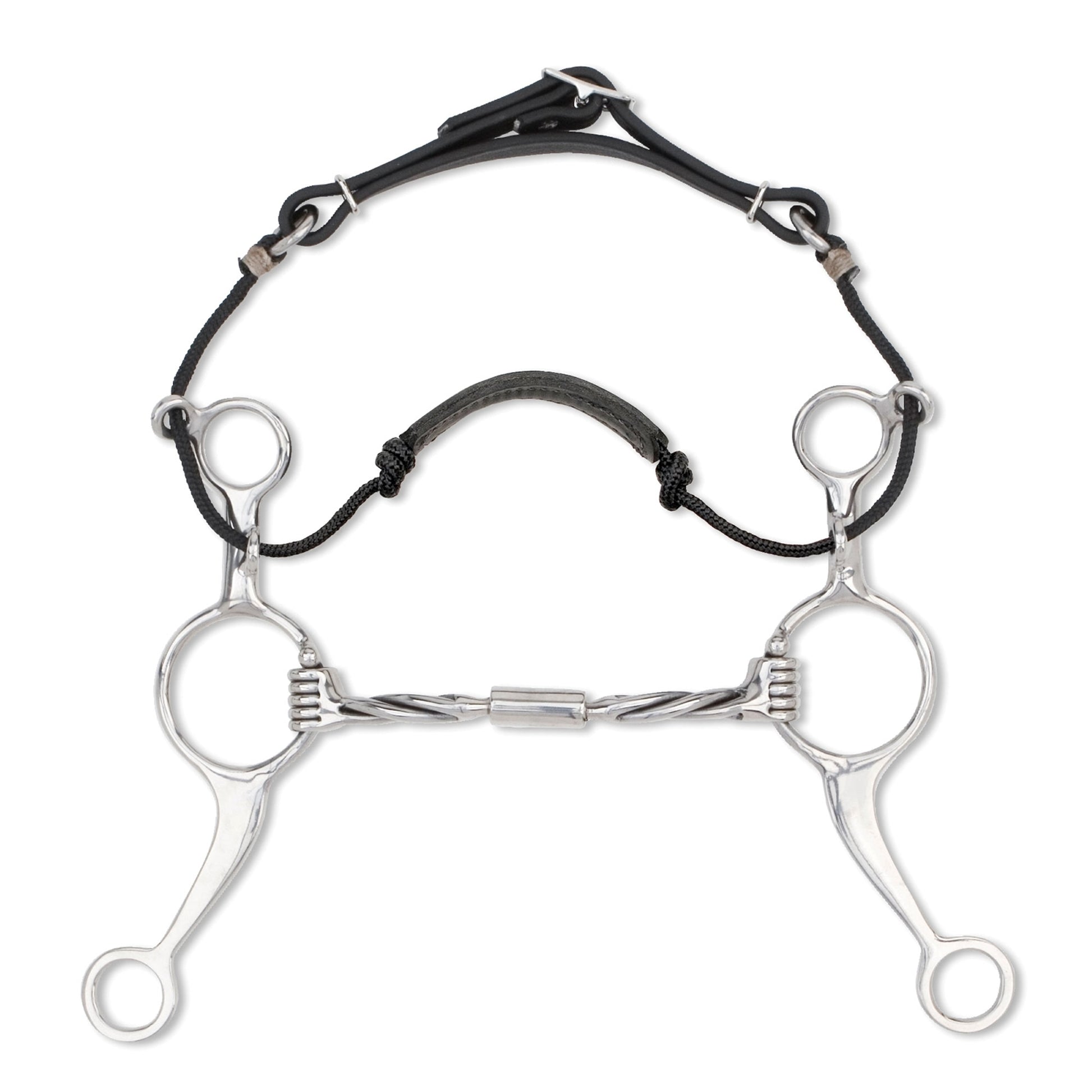 Myler Level 1 Long Shank Twisted Comfort Snaffle Wide Barrel Combination Bit