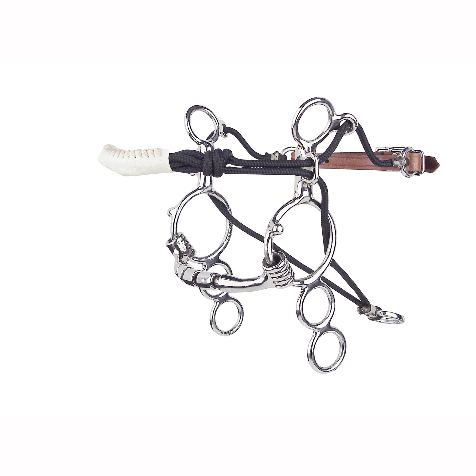 Myler Level 2 Lynn McKenzie 3-Ring Combo Mullen Triple Barrel Bit with Tie Down