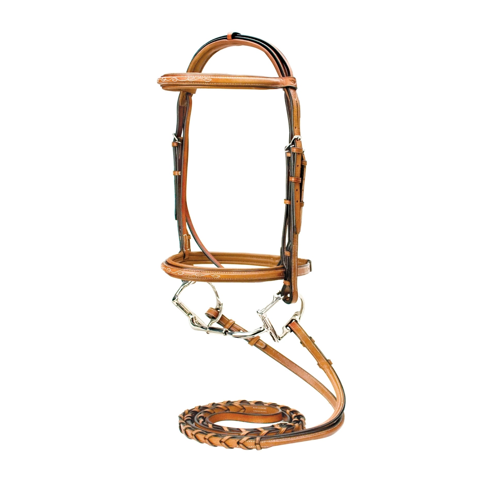 Toklat Silverleaf Fancy Square Raised Padded Bridle with Matching Reins