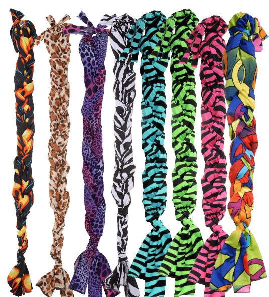 Tough-1 Lycra Braid In Tail Bag Prints - 6 Pack