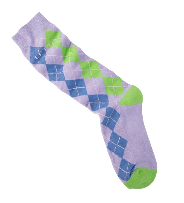 Lettia Kids Argyle Bamboo Boot Socks