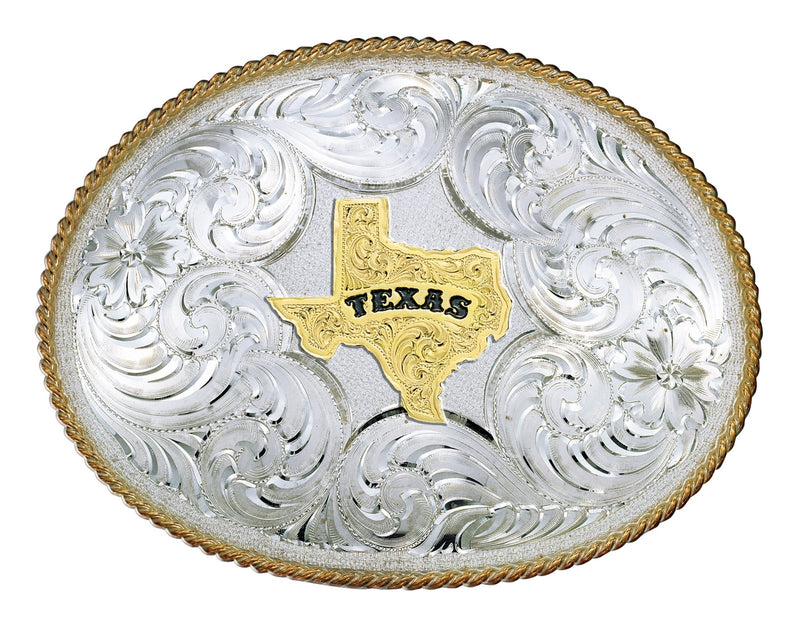 Montana Silversmiths Twisted Rope Texas Buckle
