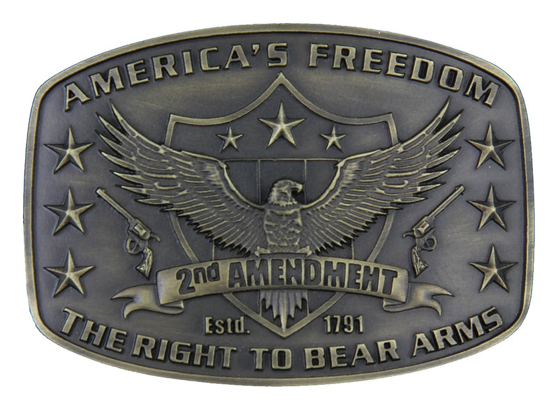 Montana Silversmiths 2nd Amendment Heritage Attitude Buckle