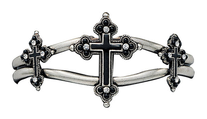 Montana Silversmiths Antiqued Trefoil Cross Cuff Bracelet