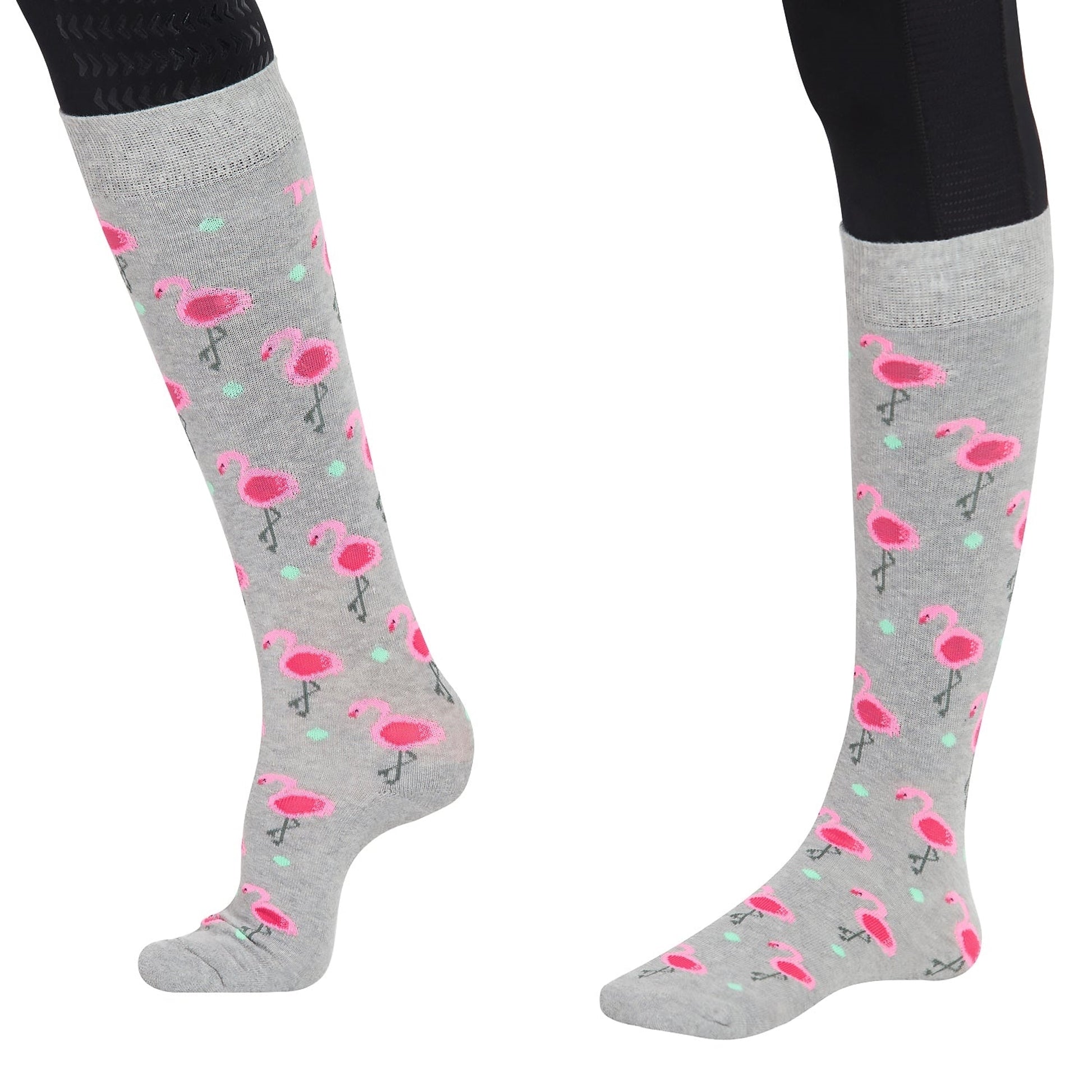 TuffRider Ladies Flamingo/Boat/Horse Socks