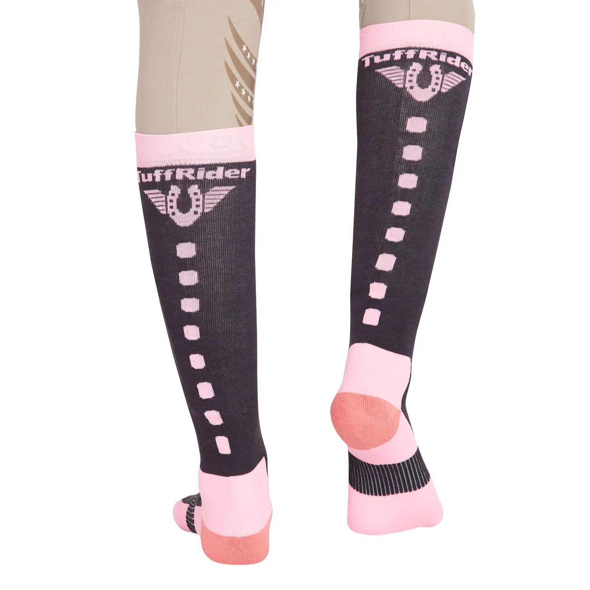 TuffRider Ladies Ventilated Neon Socks