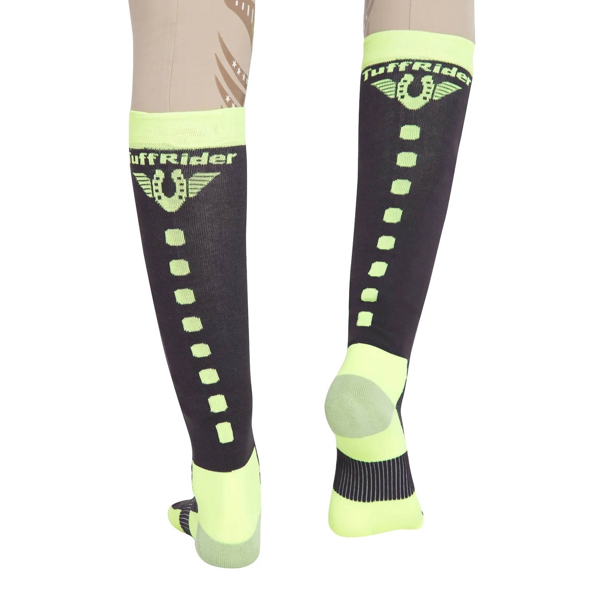 TuffRider Ladies Ventilated Neon Socks