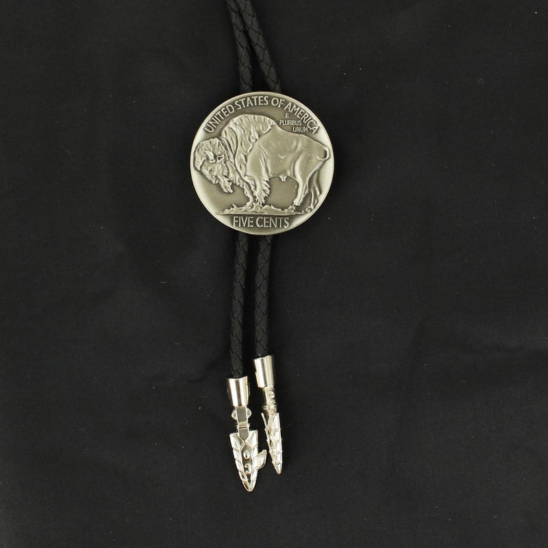 Double S Buffalo Nickel Bolo