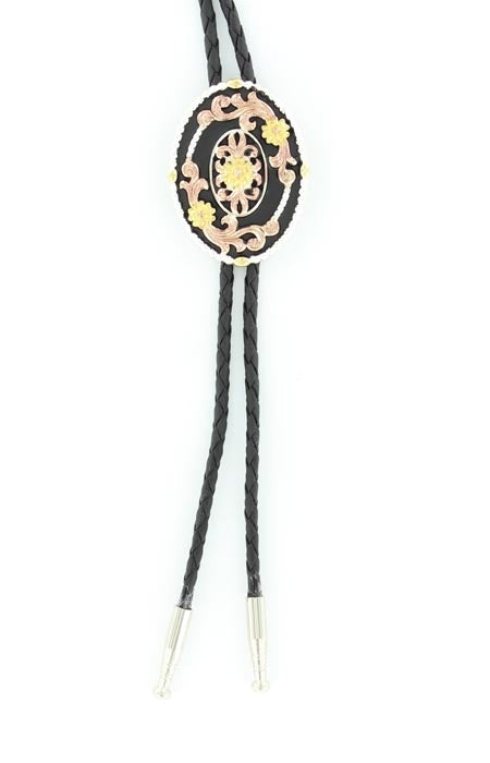 Double S Oval Tri-Color Bolo