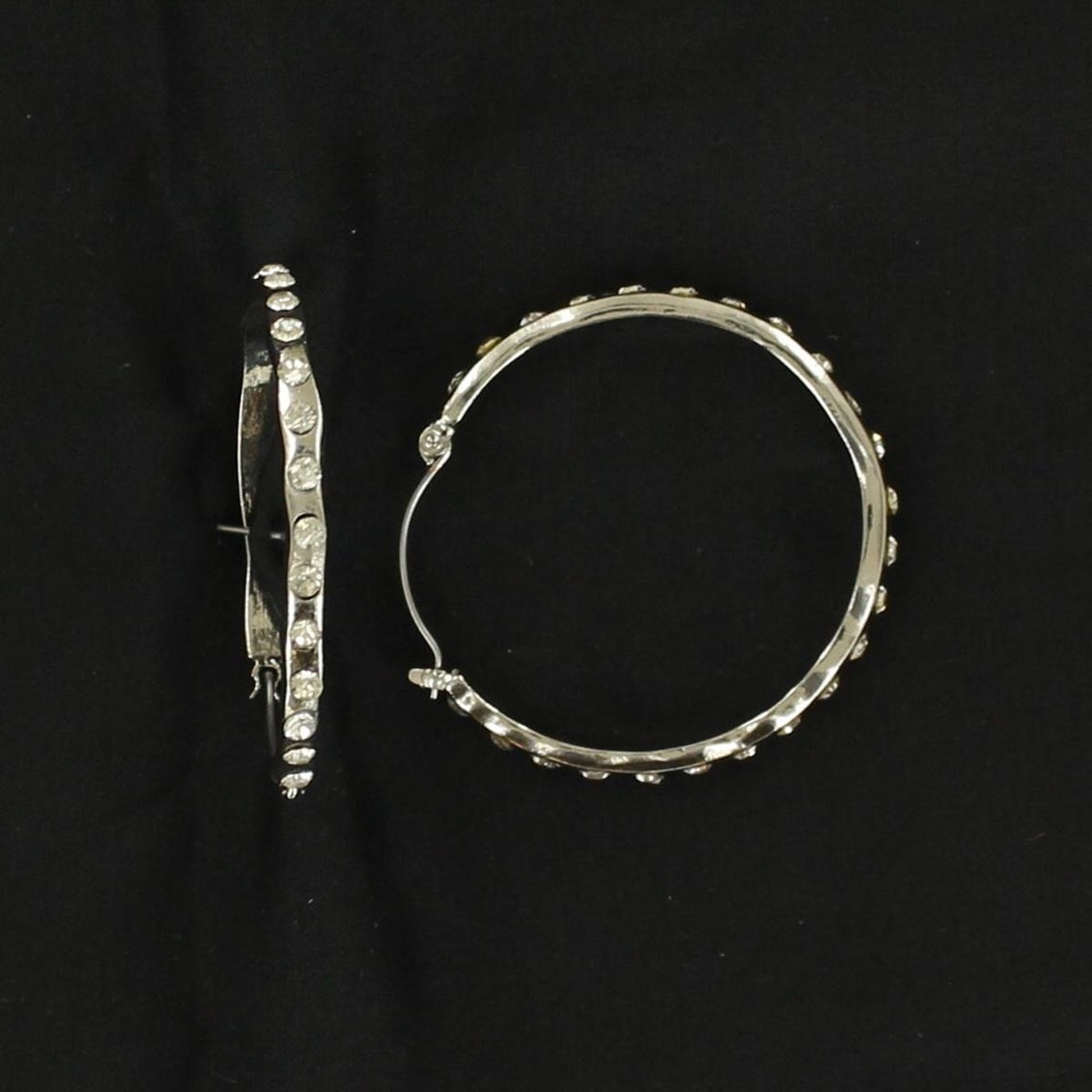 Blazin Roxx Hoop Crystal Earrings