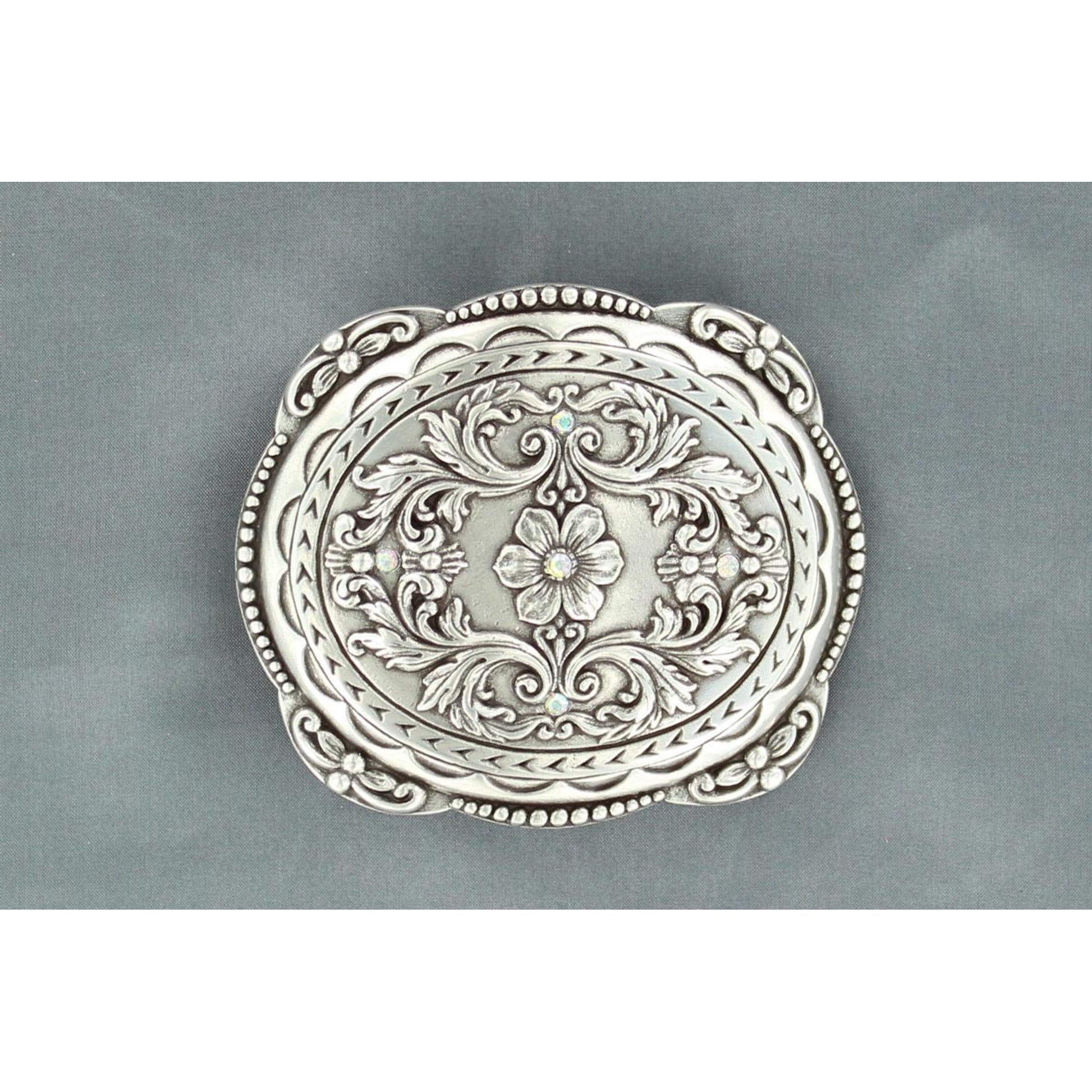 Nocona Ladies Floral/Rhinestone Fancy Buckle
