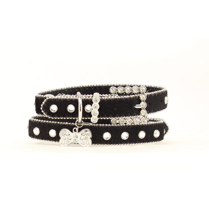 Blazin Roxx Bling Hair On Dog Collar