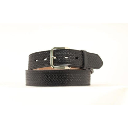 Nocona Basketweave Embossed Leather Belt
