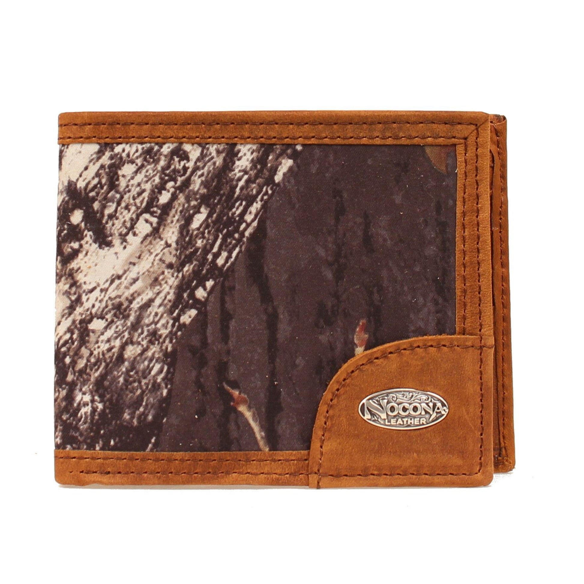 Nocona Slim Bi-fold Camo & Logo Concho Wallet