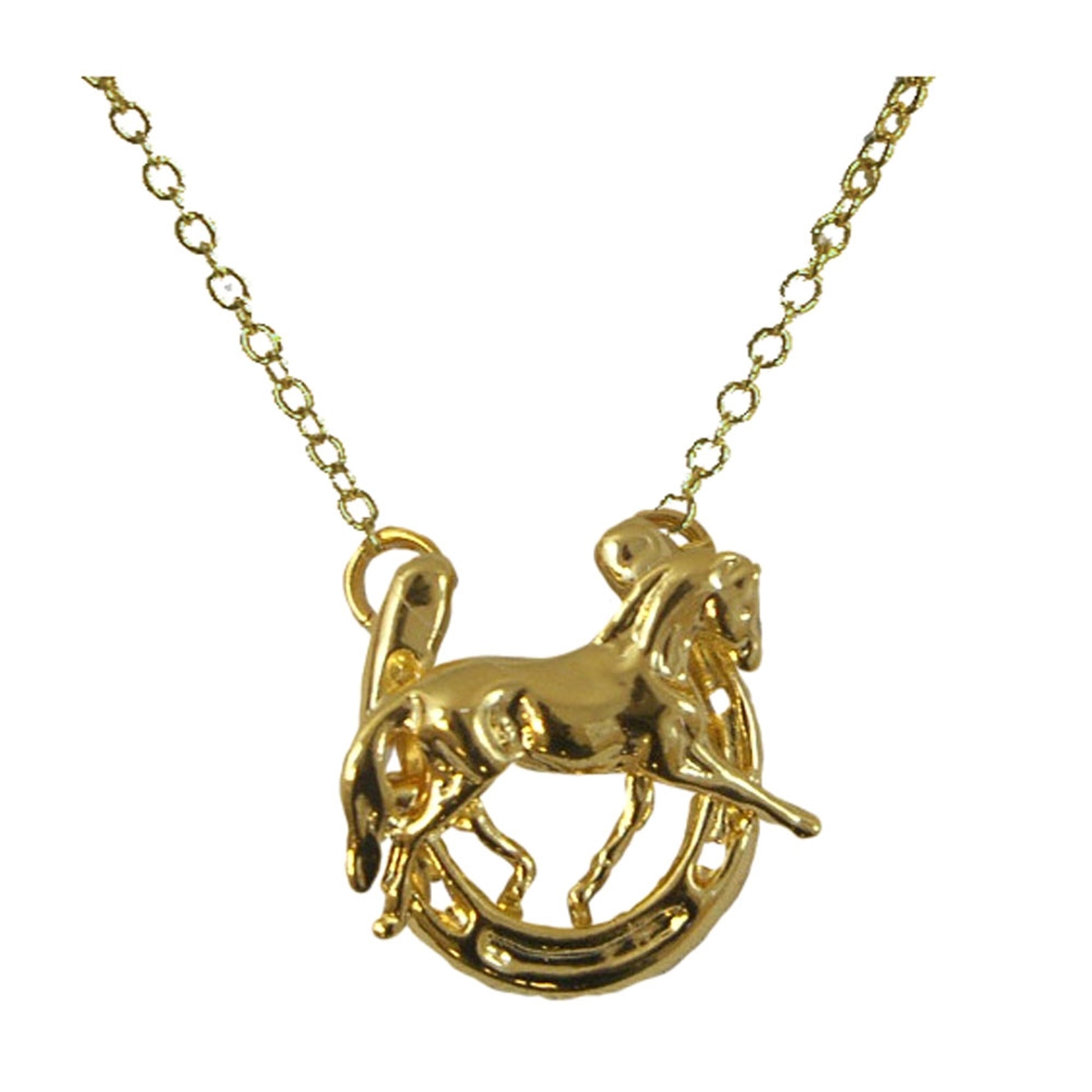 Beverly Zimmer Dressage Horse/Horse Shoe Pendant