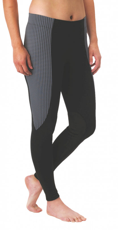 Kerrits Ladies Flow Rise Knee Patch Performance Tights