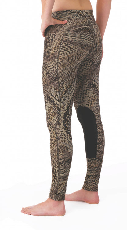 Kerrits Ladies Flow Rise Knee Patch Performance Tights
