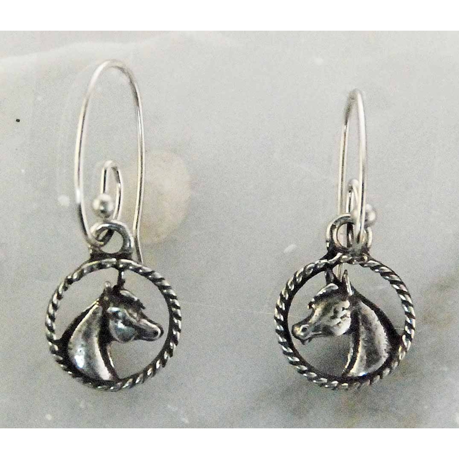 Finishing Touch French Wire Arabian Horse Head Earrings