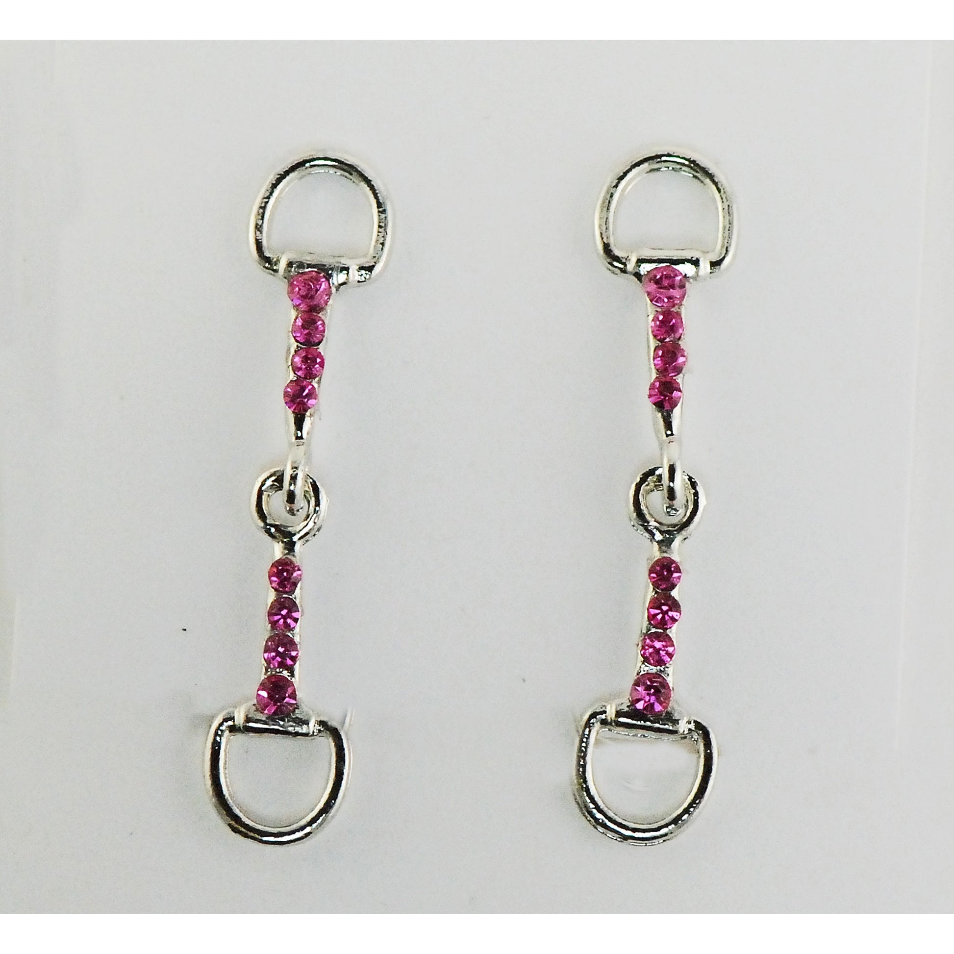 Finishing Touch Snaffle Bit With Stone Earrings