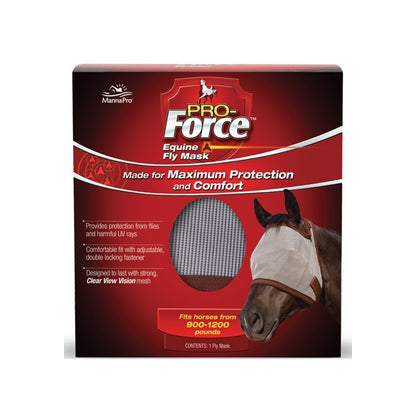 Pro-Force Equine Fly Mask With Ears & Equi-Glo