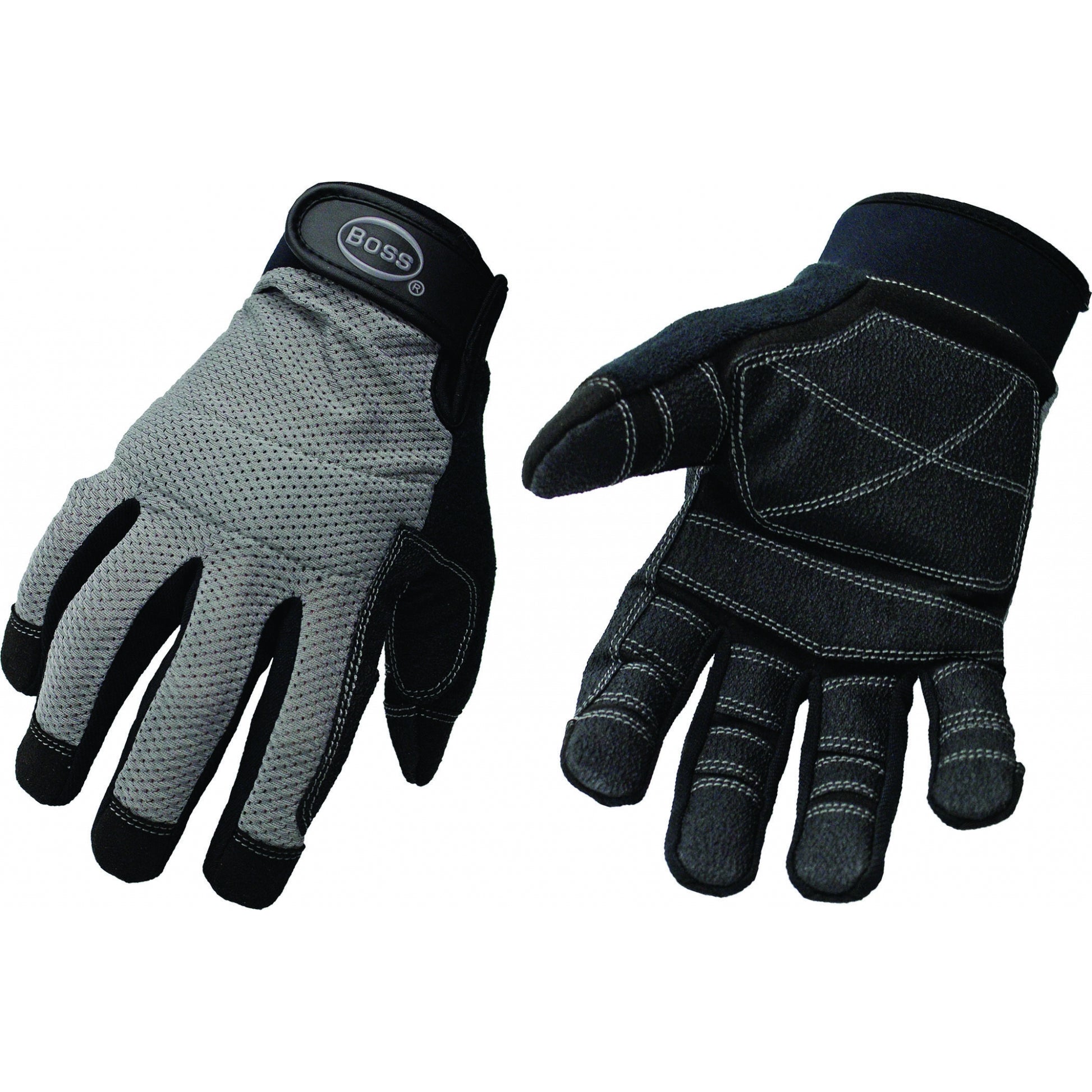 BOSS Mesh Back Utility Glove Pvc Palm And Finger