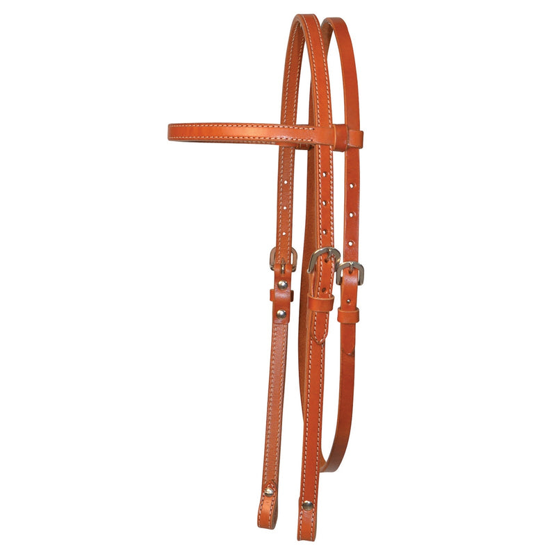 Circle Y Plain Stitched Browband Headstall